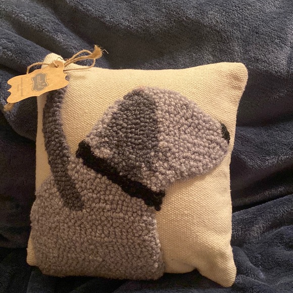 Mud Pie Accents New With Tag Mud Pie Dog Small Hook Pillow With
